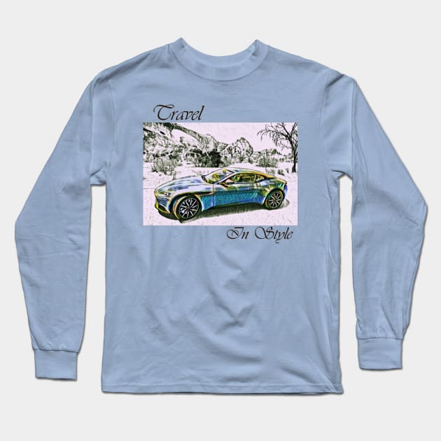 Travel in Style Collection (with text) Long Sleeve T-Shirt by ArtlyStudio